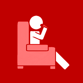 eat on the couch